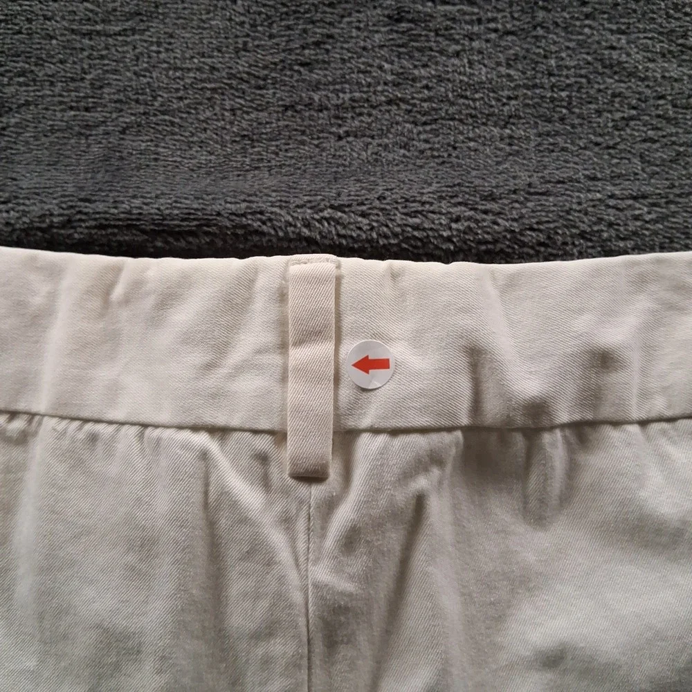 Ralph Lauren Purple Label Trousers Mens 40 White Cotton Made in Italy Wide Leg